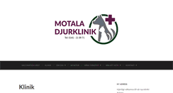 Desktop Screenshot of motaladjurklinik.se